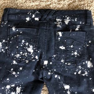 Tripp NYC Black and White Splatter Skinny Jeans